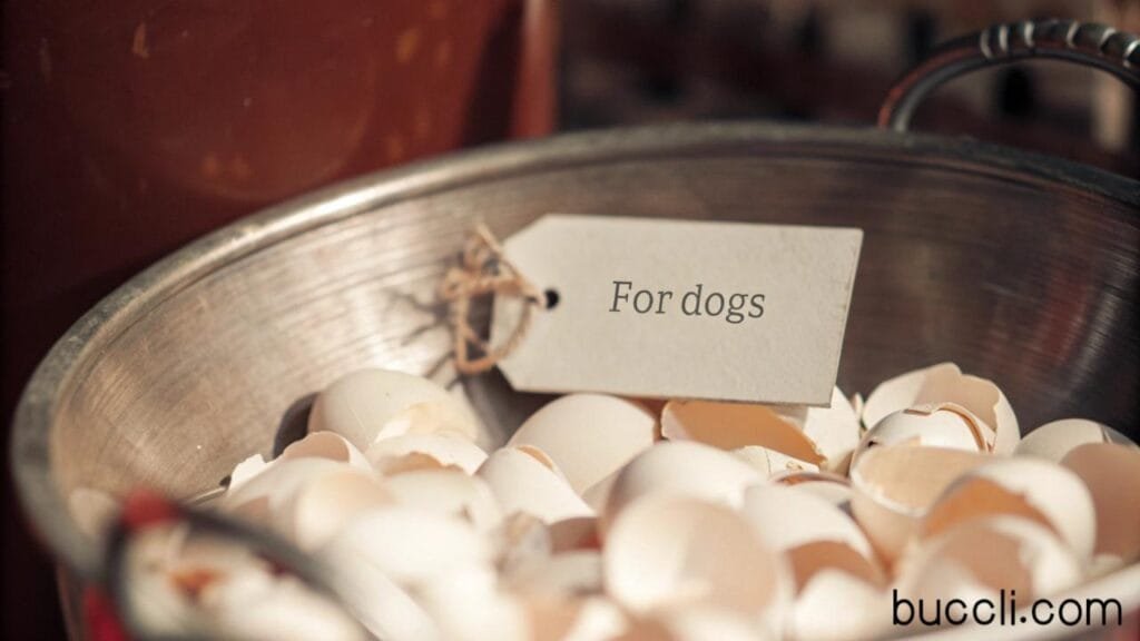 Eggshells dog