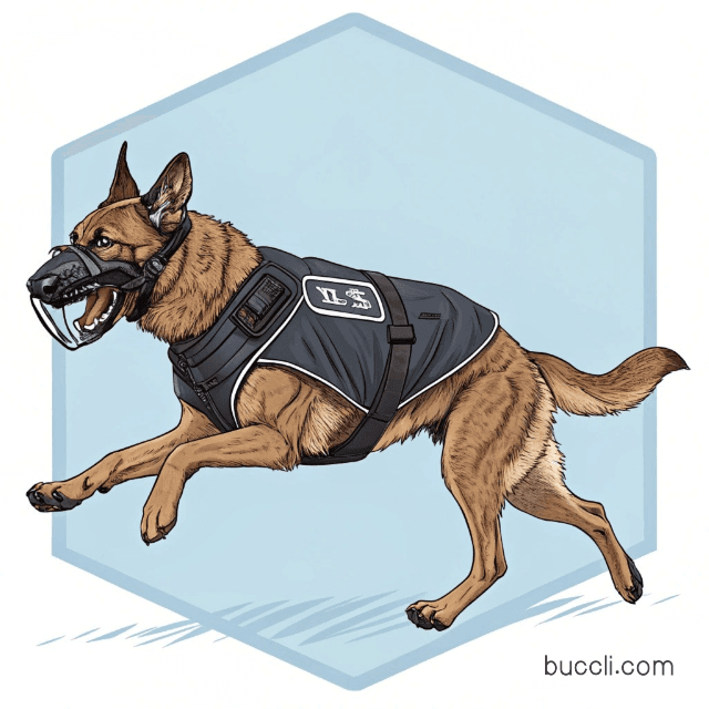 What happens in basic training of police dogs?