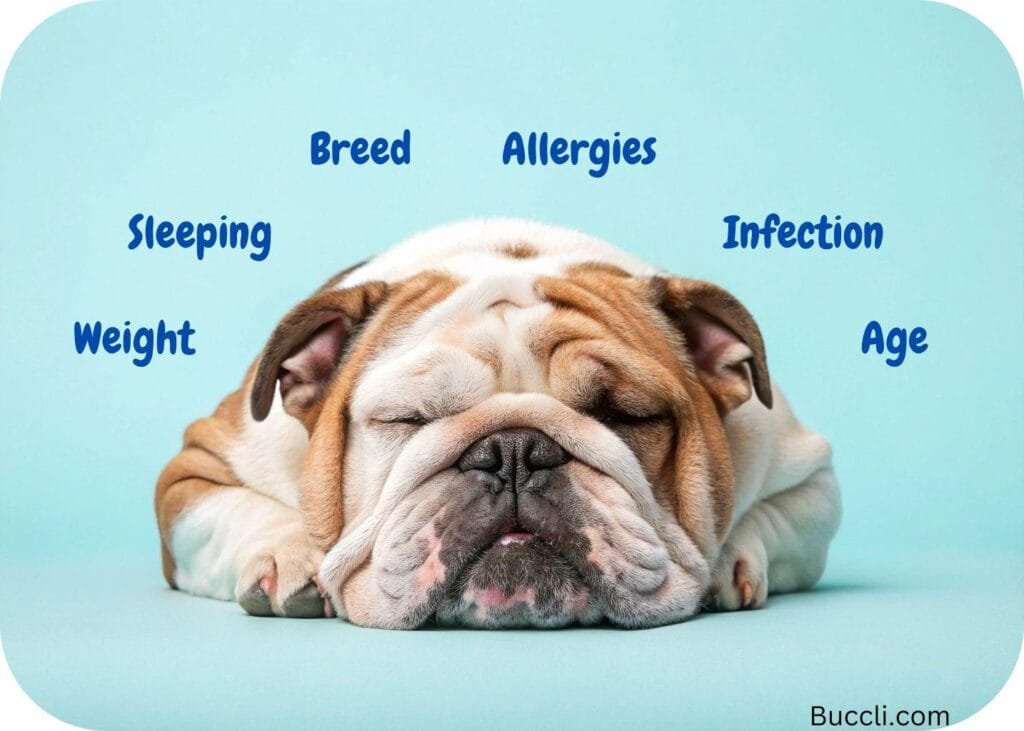 Causes of dog snoring